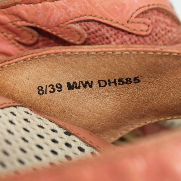 Double H Boots Womens Size 8 Slide Sandals Rose Western Style Leather DH585 - Picture 10 of 16